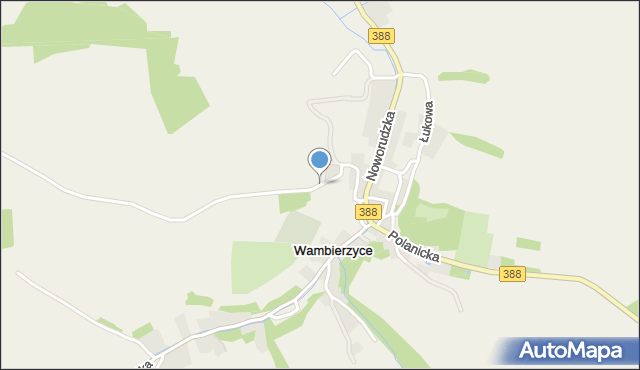 Wambierzyce, Dawna Szpitalna, mapa Wambierzyce