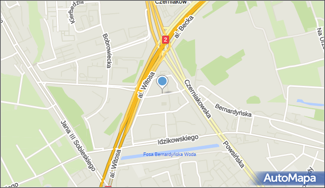Warszawa, Dawna Bartoszka Franciszka, mapa Warszawy