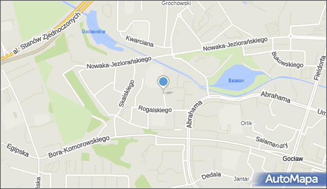 Warszawa, Dawna Bartosika, mapa Warszawy