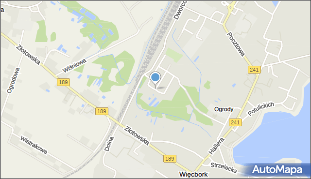Więcbork, Dawna Jaszuńskiego Salomona, mapa Więcbork