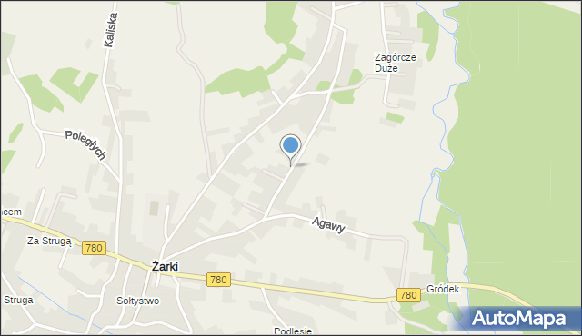 Żarki gmina Libiąż, Daszyńskiego Ignacego, mapa Żarki gmina Libiąż