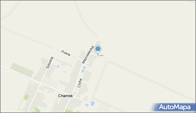 Chamsk, Dębska, mapa Chamsk