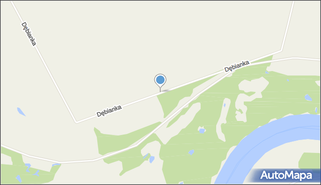 Dębianka, Dębianka, mapa Dębianka