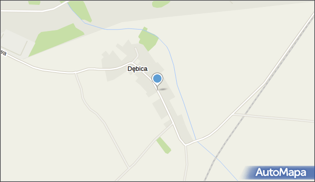 Dębica gmina Warnice, Dębica, mapa Dębica gmina Warnice