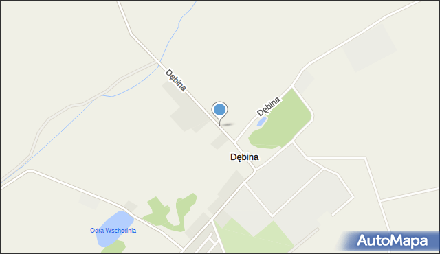 Dębina gmina Stare Czarnowo, Dębina, mapa Dębina gmina Stare Czarnowo