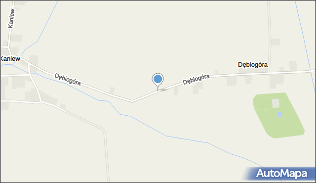 Dębiogóra, Dębiogóra, mapa Dębiogóra