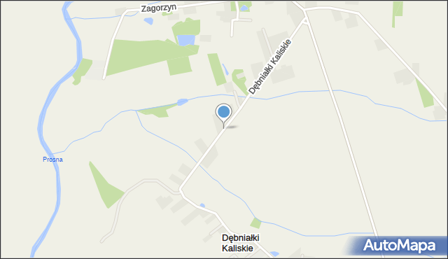 Dębniałki Kaliskie, Dębniałki Kaliskie, mapa Dębniałki Kaliskie