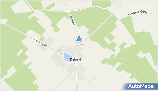 Dębniki gmina Rutki, Dębniki, mapa Dębniki gmina Rutki