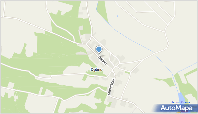 Dębno gmina Ożarów, Dębno, mapa Dębno gmina Ożarów