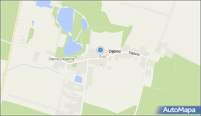 Dębno gmina Żmigród, Dębno, mapa Dębno gmina Żmigród