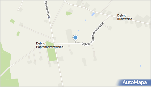 Dębno Poproboszczowskie, Dębno Poproboszczowskie, mapa Dębno Poproboszczowskie