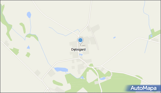 Dębogard, Dębogard, mapa Dębogard