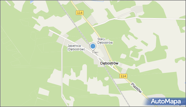 Dębostrów, Dębostrów, mapa Dębostrów