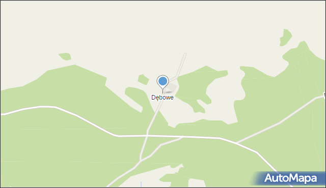 Dębowe, Dębowe, mapa Dębowe