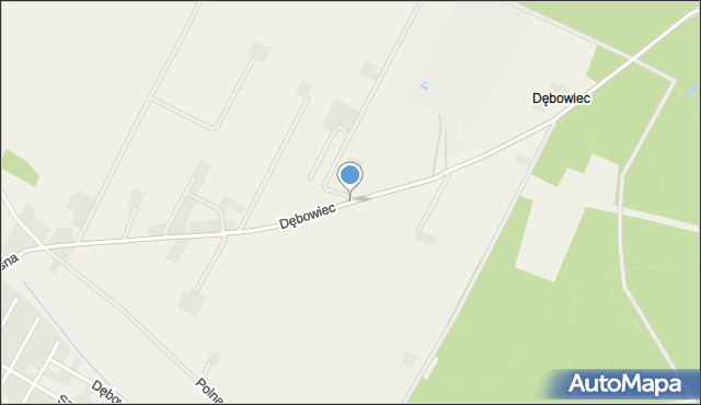 Dębowiec gmina Cekcyn, Dębowiec, mapa Dębowiec gmina Cekcyn