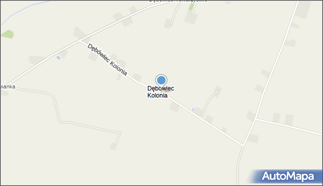 Dębówiec Kolonia, Dębówiec Kolonia, mapa Dębówiec Kolonia