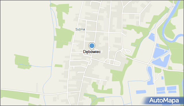 Dębowiec powiat jasielski, Dębowiec, mapa Dębowiec powiat jasielski