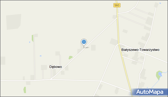 Dębowo gmina Sierpc, Dębowo, mapa Dębowo gmina Sierpc