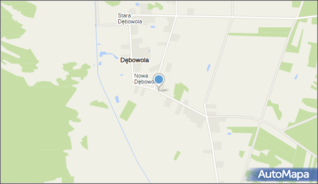 Dębowola, Dębowola, mapa Dębowola