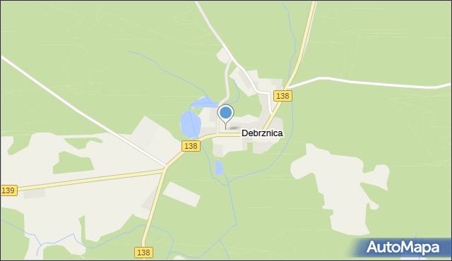 Debrznica, Debrznica, mapa Debrznica