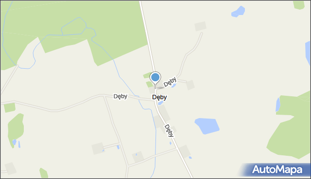 Dęby gmina Górowo Iławeckie, Dęby, mapa Dęby gmina Górowo Iławeckie