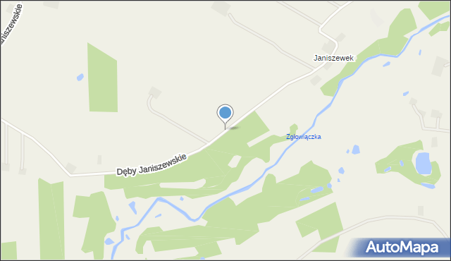 Dęby Janiszewskie, Dęby Janiszewskie, mapa Dęby Janiszewskie