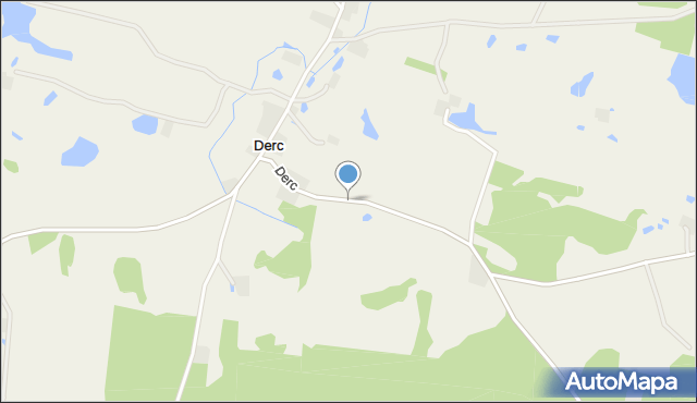 Derc, Derc, mapa Derc
