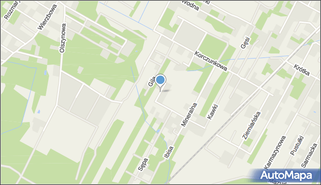 Głosków gmina Piaseczno, Derkacza, mapa Głosków gmina Piaseczno