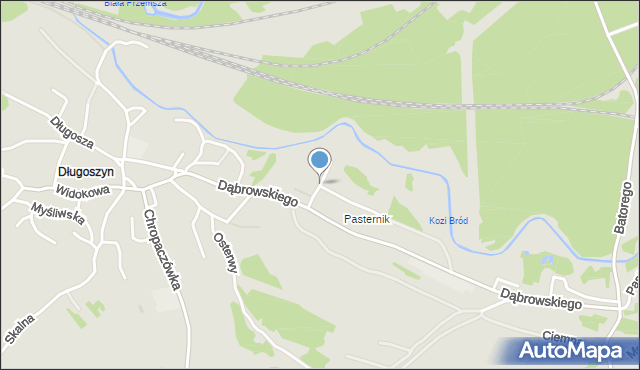 Jaworzno, Dębowa, mapa Jaworzno