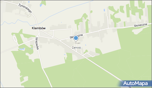 Klembów, Dębowa, mapa Klembów