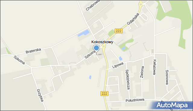 Kokoszkowy, Dębowa, mapa Kokoszkowy