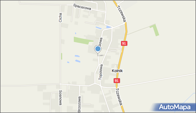 Kolnik, Dębowa, mapa Kolnik