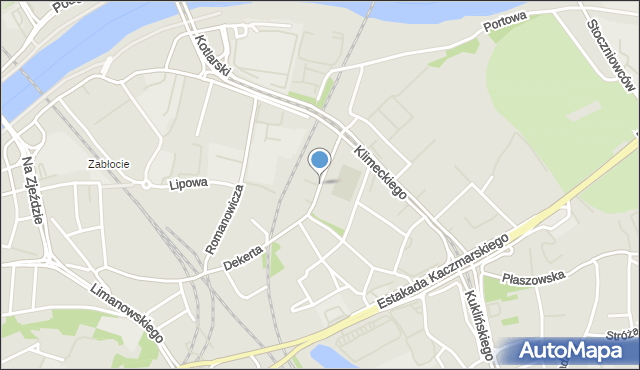 Kraków, Dekerta Jana, mapa Krakowa