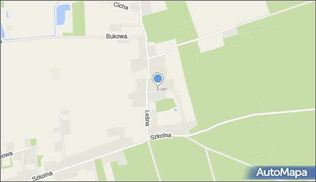 Krępsko gmina Goleniów, Dębowa, mapa Krępsko gmina Goleniów