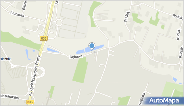 Lublin, Dębowa, mapa Lublina