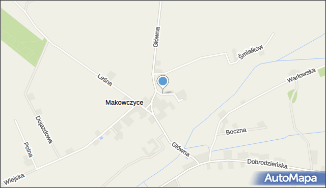 Makowczyce, Dębowa, mapa Makowczyce