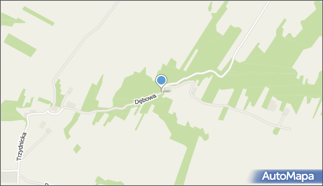 Mikulin gmina Kraśnik, Dębowa, mapa Mikulin gmina Kraśnik