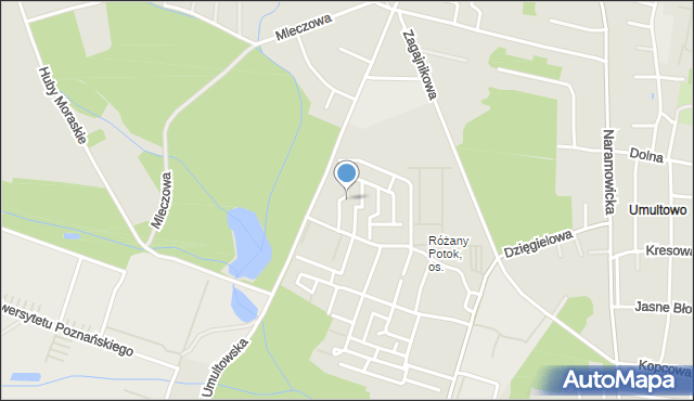 Poznań, Dettloffa Szczęsnego, mapa Poznania