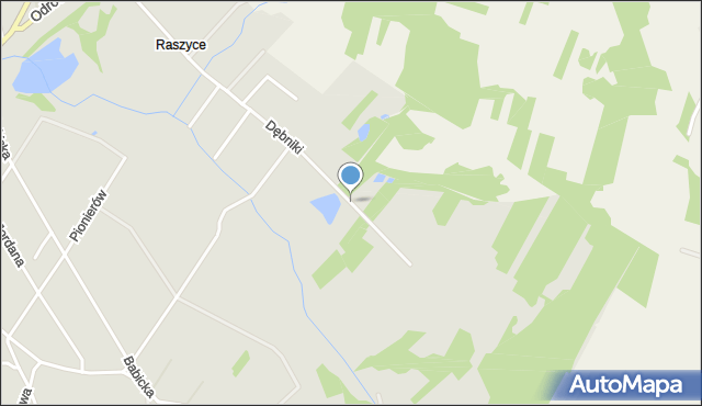 Racibórz, Dębniki, mapa Racibórz