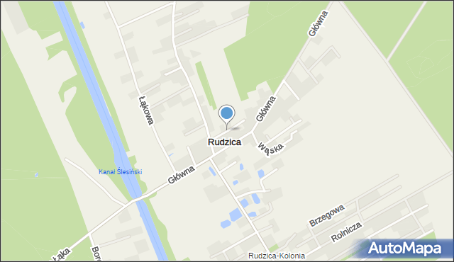 Rudzica gmina Kramsk, Deszczowa, mapa Rudzica gmina Kramsk