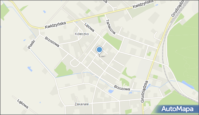 Sadlinki, Dębowa, mapa Sadlinki