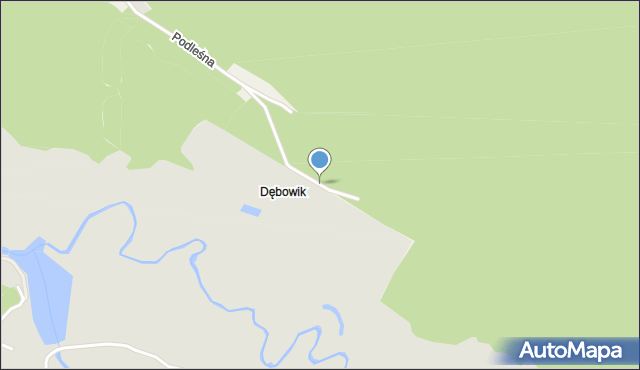 Supraśl, Dębowik, mapa Supraśl