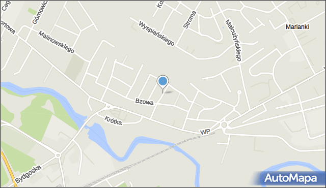 Świecie, Dębowa, mapa Świecie