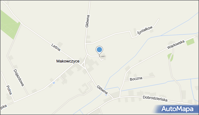 Szemrowice, Dębowa, mapa Szemrowice