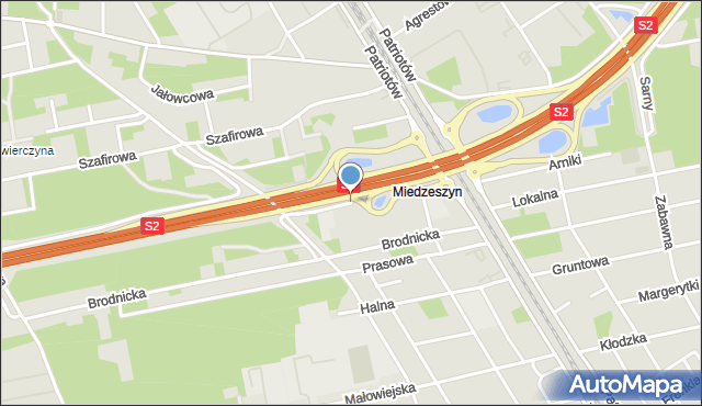 Warszawa, Deptak, mapa Warszawy