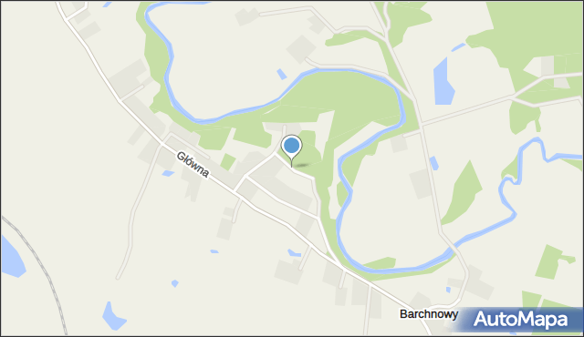 Barchnowy, Diamentowa, mapa Barchnowy