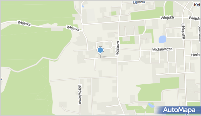 Kębłowo gmina Luzino, Diamentowa, mapa Kębłowo gmina Luzino
