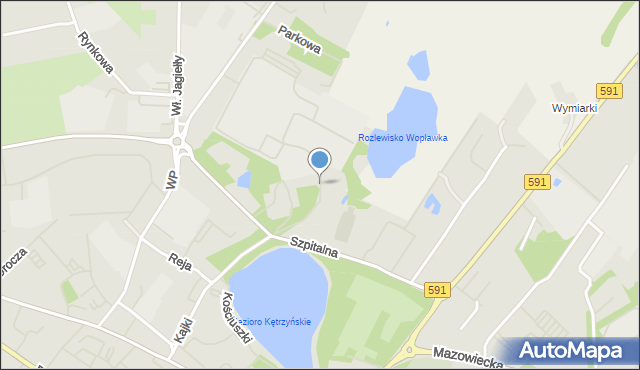 Kętrzyn, Diehla Ludwiga, mapa Kętrzyn