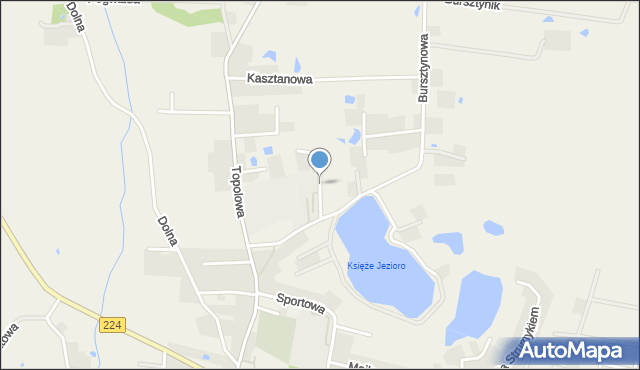 Przodkowo, Diamentowa, mapa Przodkowo