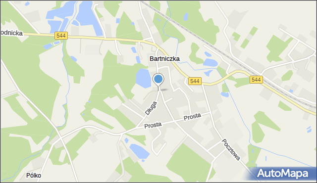 Bartniczka, Długa, mapa Bartniczka